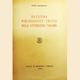 Mazzamuto, Rassegna bibliografico-critica della letteratura italiana