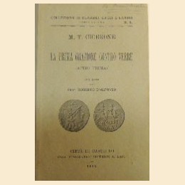 Cicerone, La prima orazione contro Verre. (Actio prma), con note del prof. D’Alfonso