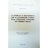 Porcelli, La possibilità di miglioramento con la concimazione minerale della produzione foraggera nell’Abruzzo e Molise