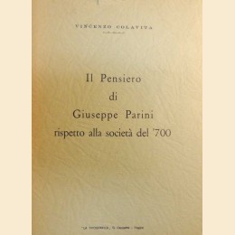 Colavita, Il pensiero di Giuseppe Parini rispetto alla società del '700