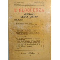 L'eloquenza. Antologia, critica, cronaca, a. III, n. 11-12, 15 febbraio 1914