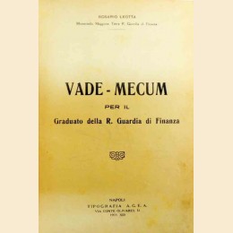 Leotta, Vade-mecum per il Graduato della R. Guardia di Finanza