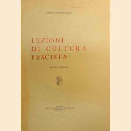 Cammarosano, Lezioni di cultura fascista