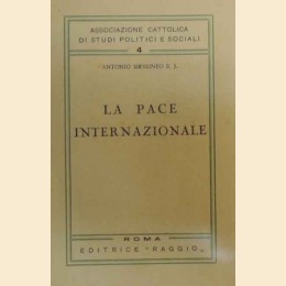 Messineo, La pace internazionale