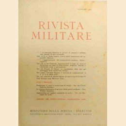 Rivista militare, anno XIII, n. 1, gennaio 1957