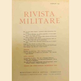 Rivista militare, anno XIII, n. 2, febbraio 1957