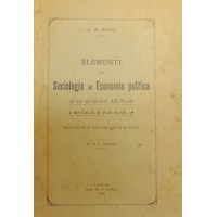 Bosio, Elementi di sociologia ed economia politica 