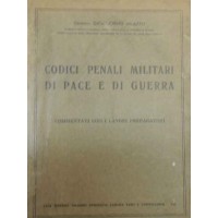 Milazzo, Codici penali militari di pace e di guerra commentati con i lavori preparatori
