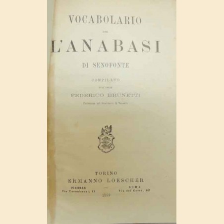 Brunetti, Vocabolario per l’Anabasi di Senofonte