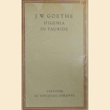 Goethe, Ifigenia in Tauride