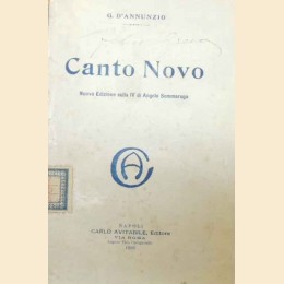 D’Annunzio, Canto Novo