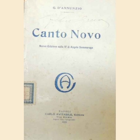 D’Annunzio, Canto Novo