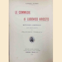 D’Orsi, Le commedie di Ludovico Ariosto. Studio critico