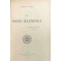 Cessi, La poesia ellenistica