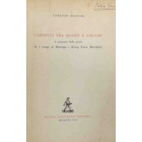 Bianchi, Carducci tra Quinet e Uhland. A proposito delle poesie Su i campi di Marengo e König Karls Meerfahrt