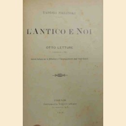 Zielinski, L’antico e noi. Otto letture