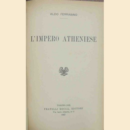 Ferrabino, L’impero Atheniese