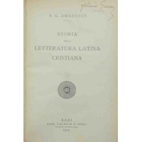 Amatucci, Storia della letteratura latina cristiana