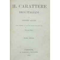 Alfani, Il carattere degl’italiani