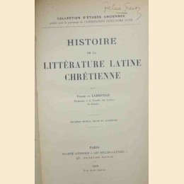 De Labriolle, Histoire de la littérature latine chrétienne