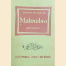 Fogazzaro, Malombra. Romanzo