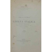 Ceci, Per la storia della civiltà italica. Discorso inaugurale dell’anno accademico 1900-1901 nella R. Università di Roma