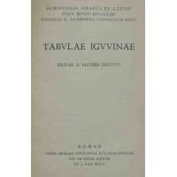 Tabulae iguvianae, editae a Iacobo Devoto