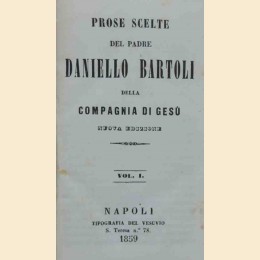 Daniello Bartoli, Prose scelte, 3 voll.