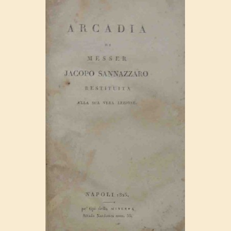 Sannazzaro, Arcadia