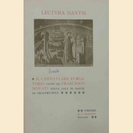 Novati, Il Canto VI del Purgatorio letto nella Sala di Dante in Orsanmichele