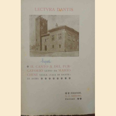 Chini, Il Canto X del Purgatorio letto nella Casa di Dante in Roma