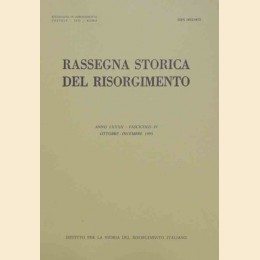Rassegna storica del Risorgimento, a. LXXXII, fasc. IV, ottobre-dicembre 1995