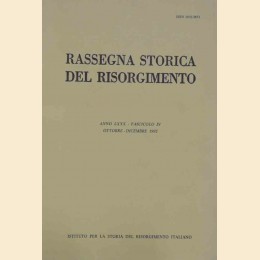 Rassegna storica del Risorgimento, a. LXXX, fasc. IV, ottobre-dicembre 1993