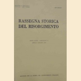 Rassegna storica del Risorgimento, a. LXXXI, fasc. II, aprile-giugno 1994