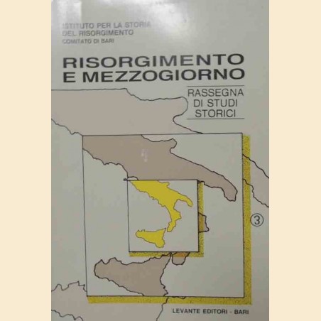 Risorgimento e Mezzogiorno, a. II, n. 1, gennaio 1991