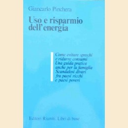 Pinchera, Uso e risparmio dell’energia