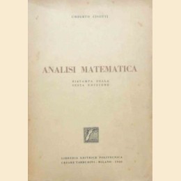 Cisotti, Analisi matematica