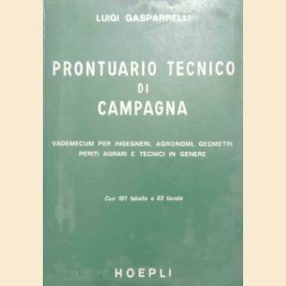 Gasparelli, Prontuario tecnico di campagna