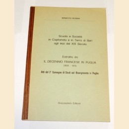 Bosna, Scuola e società in Capitanata e in Terra di Bari agli inizi del XIX Secolo