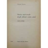 Fueter, Storia universale degli ultimi cento anni. 1815-1920