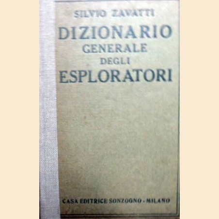 Zavatti, Dizionario generale degli esploratori