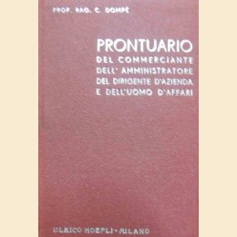 Dompé, Prontuario del commerciante, dell’amministratore, del dirigente d’azienda e dell’uomo d’affari