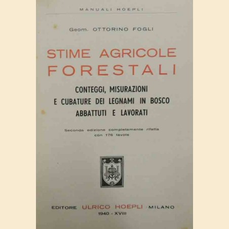 Fogli, Stime agricole forestali