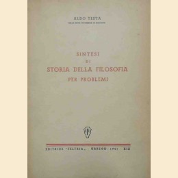 Testa, Sintesi di storia della filosofia per problemi