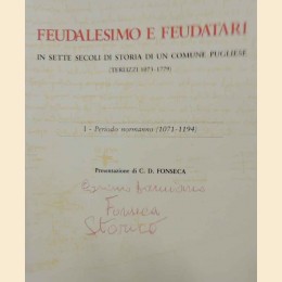 Valente, Feudalesimo e feudatari in sette secoli di storia di un comune pugliese (Terlizzi 1073-1779). I. Periodo normanno