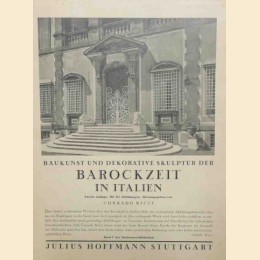 Baukunst und dekorative skulptur der barockzeit in Italien, herausgegeben von (a cura di) C. Ricci