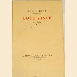 Ojetti (Tantalo), Cose viste 1923-1924, tomo secondo