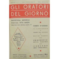 Gli oratori del giorno, a. XXIII, nn. 1-12, gennaio-dicembre 1954, annata completa