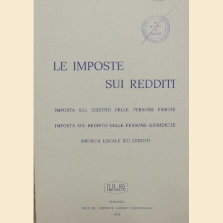 Le imposte sui redditi (1978)