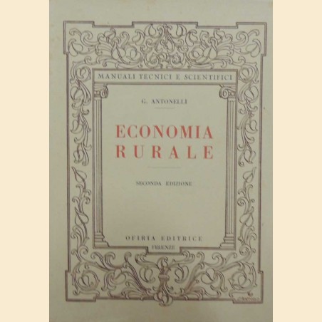 Antonelli, Economia rurale